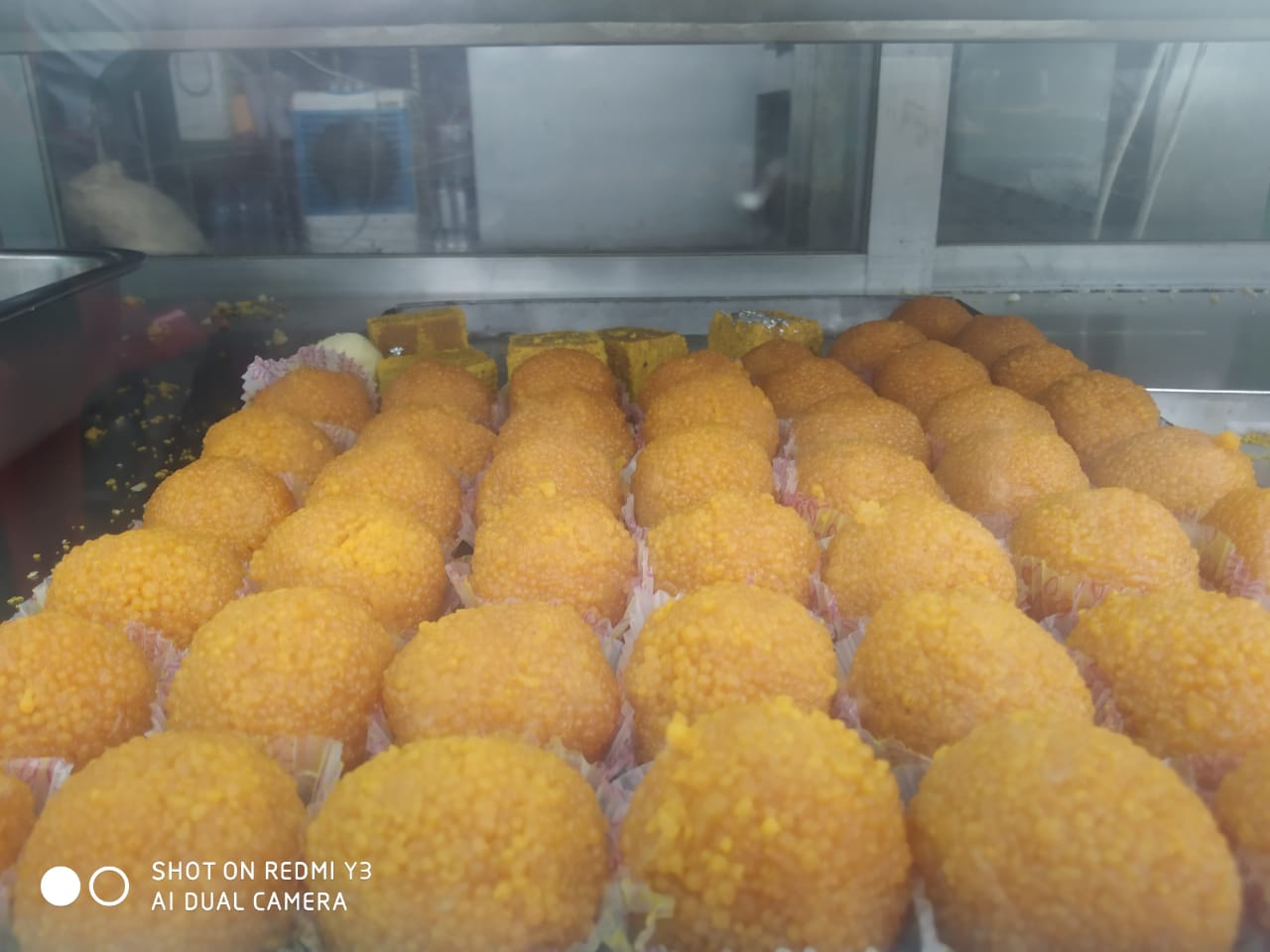 Devnarayan Sweets  famous Motichur  ke laddoo Devnarayan Sweets And Namkeen 212/8, Panchvati Colony Ke Samne Talawali Chanda AB Road Indore