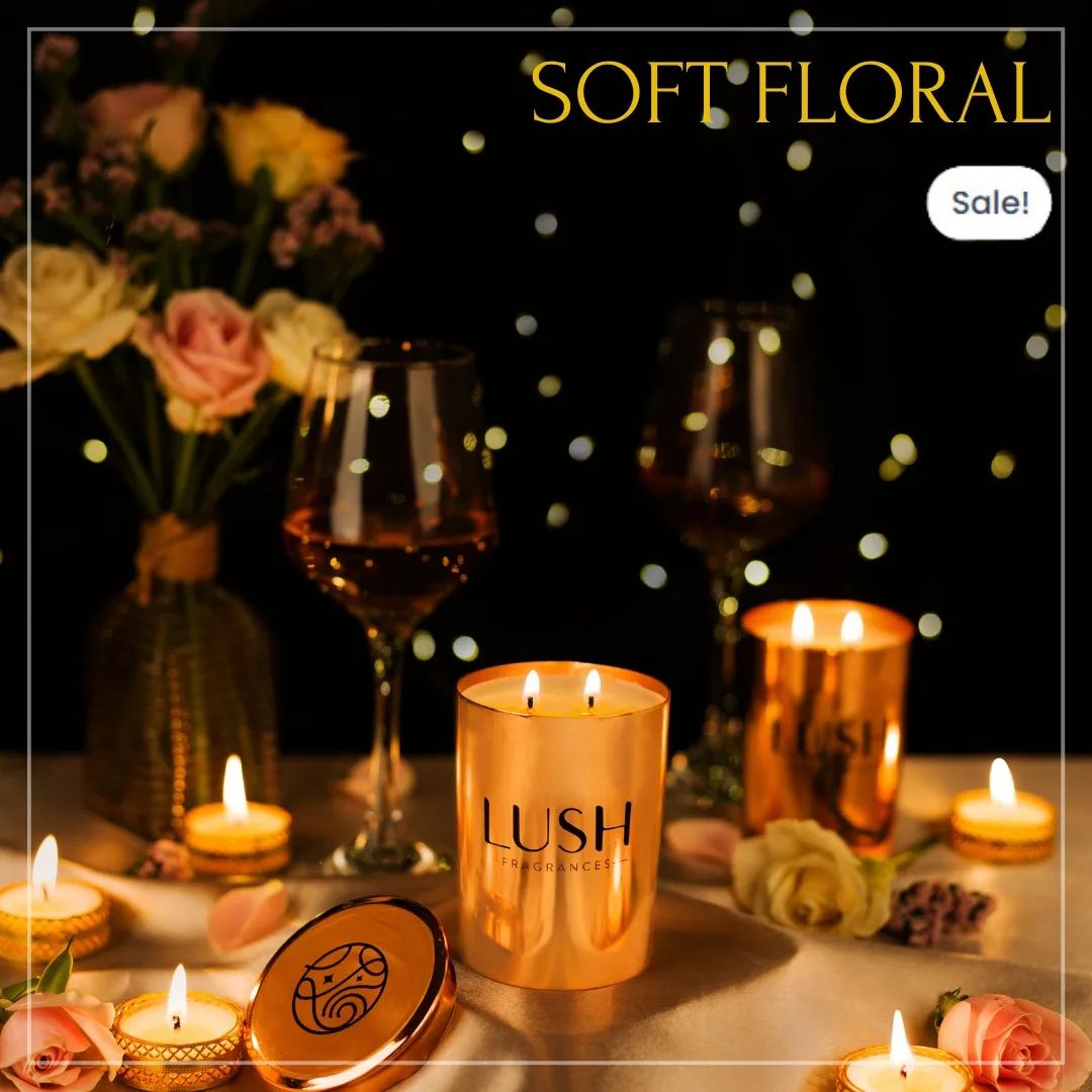 Soft Floral Scented Candles Lush Fragrances Mumbai, Maharashtra 400049, India