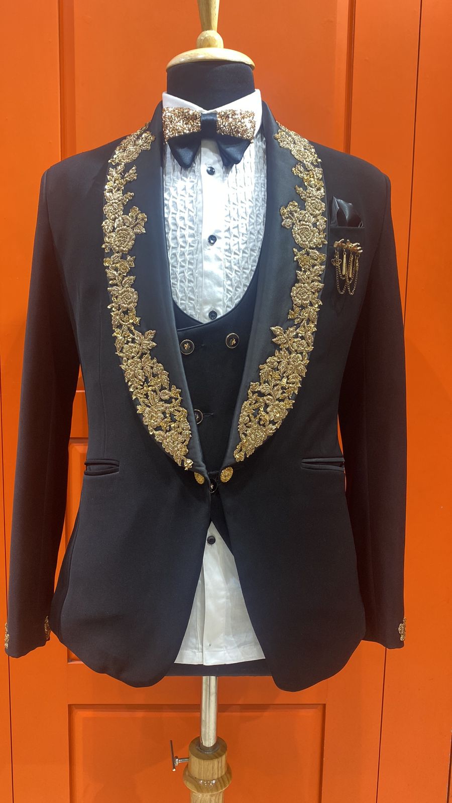 Sleek Black Japanese Fabric Tuxedo-https://i-media.vyaparify.com/vcards/products/38548/Product-37.1.jpeg Image