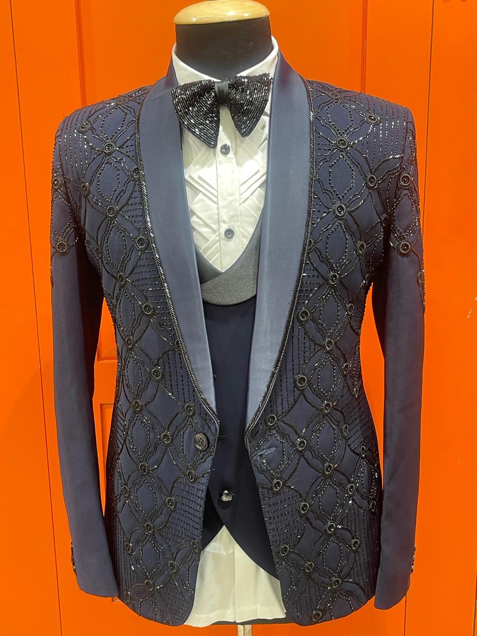 Exquisite Blue Beads Tuxedo Ensemble-https://i-media.vyaparify.com/vcards/products/38551/Product-43.1.jpeg Image