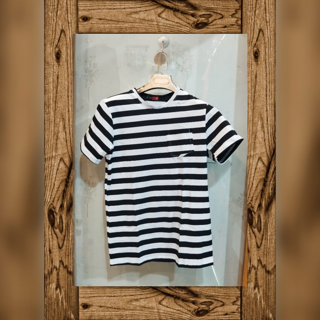 Lining round neck t shirt | Z&M | Dargah Main Road Near Talab Market Shop No.3 Khajrana