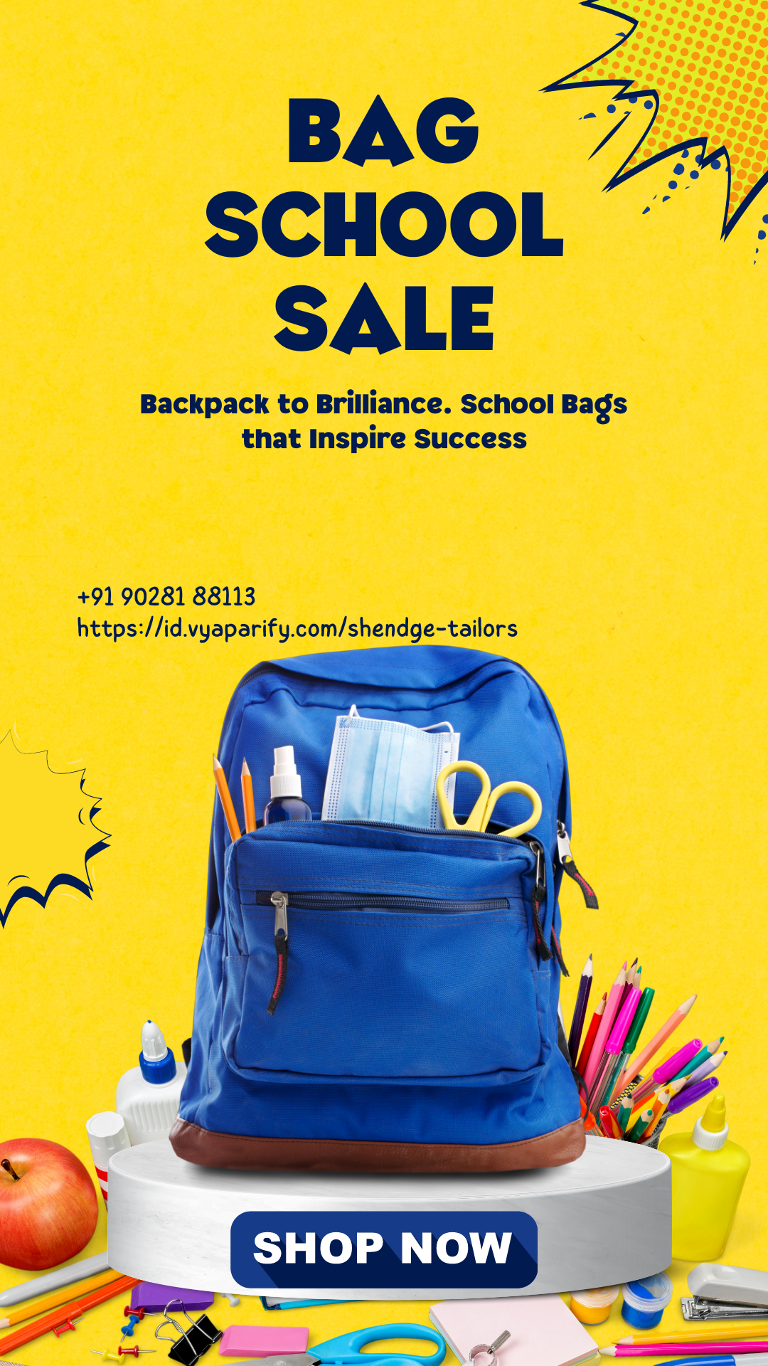 School Bag-https://i-media.vyaparify.com/vcards/products/39978/Blue-and-Yellow-Bold-Bag-Sale-Your-Story_20240427_152048_0000.png Image