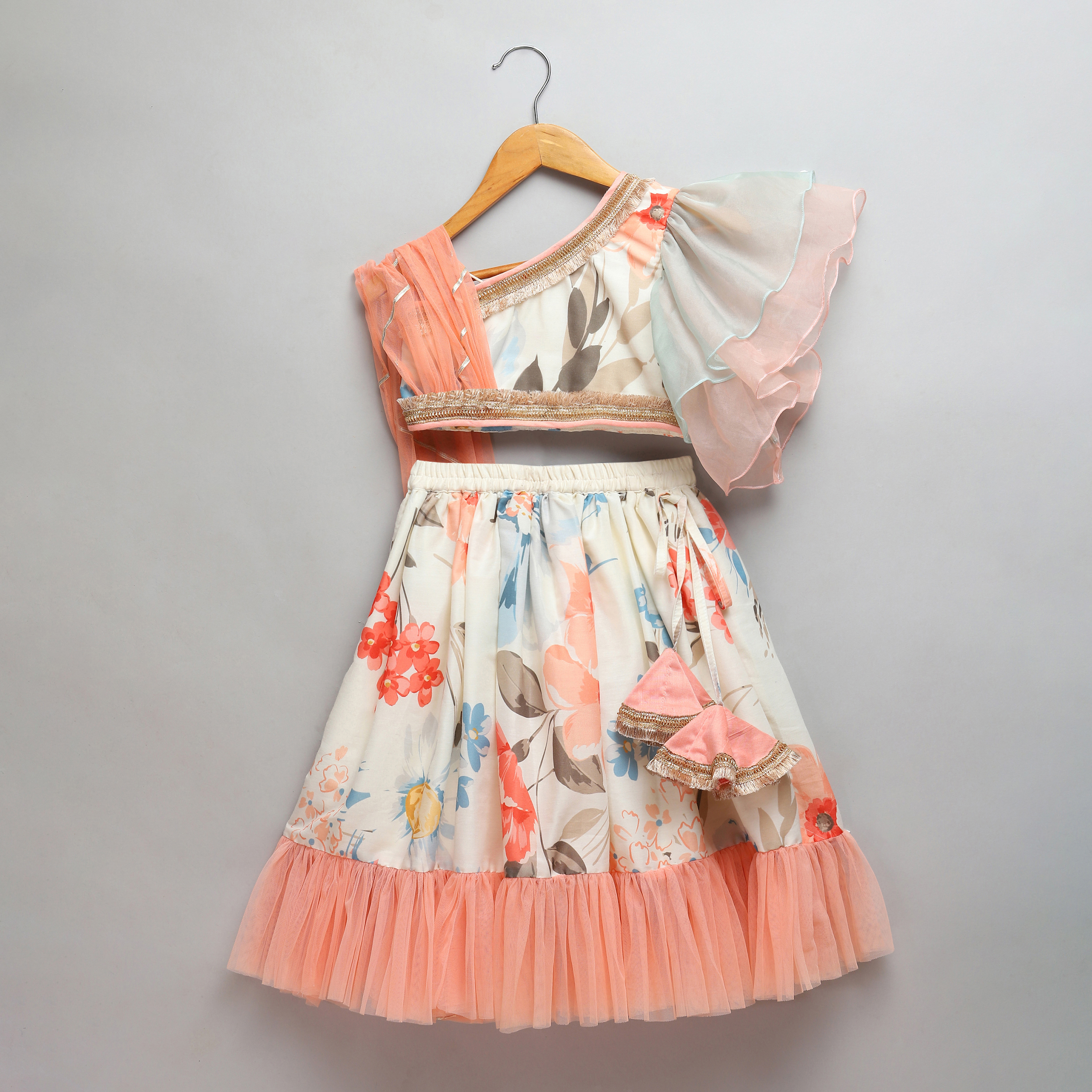 Floral printed off shoulder lehnga set with attached dupatta-https://i-media.vyaparify.com/vcards/products/41126/1.jpg Image