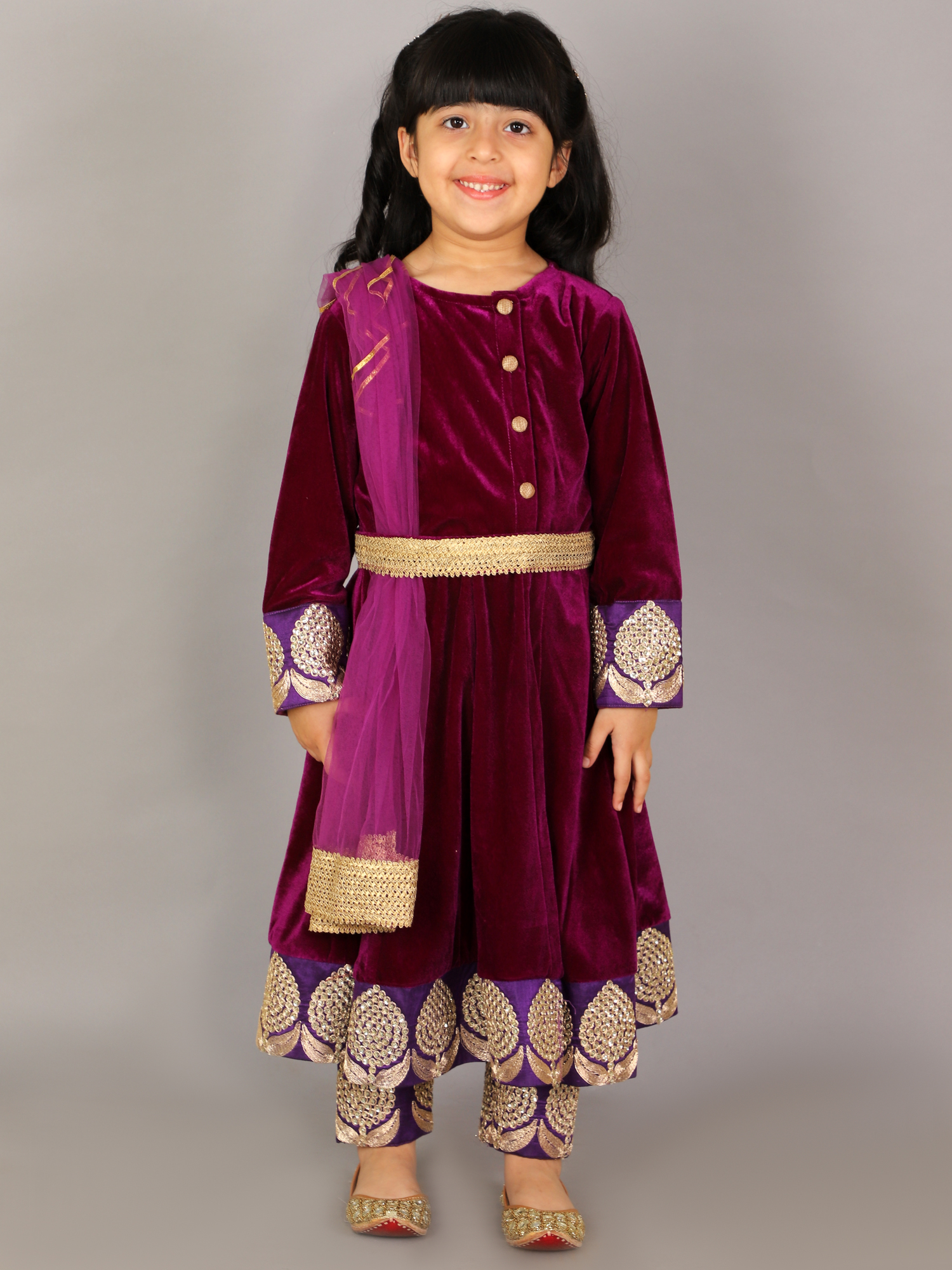 Purple Velvet Embroidered Anarkali Pants with Net Dupatta-https://i-media.vyaparify.com/vcards/products/43156/75.jpg Image