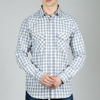 Grey Mens Western Shirt in Cotton Checks with Western Yoke-https://i-media.vyaparify.com/vcards/products/46047/product_1717450308.png Image