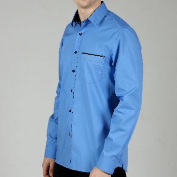 Electric Blue Contrast Men Shirt in Cotton with Full Sleeves &amp; Single Pocket-https://i-media.vyaparify.com/vcards/products/46059/product_1717452293.png Image