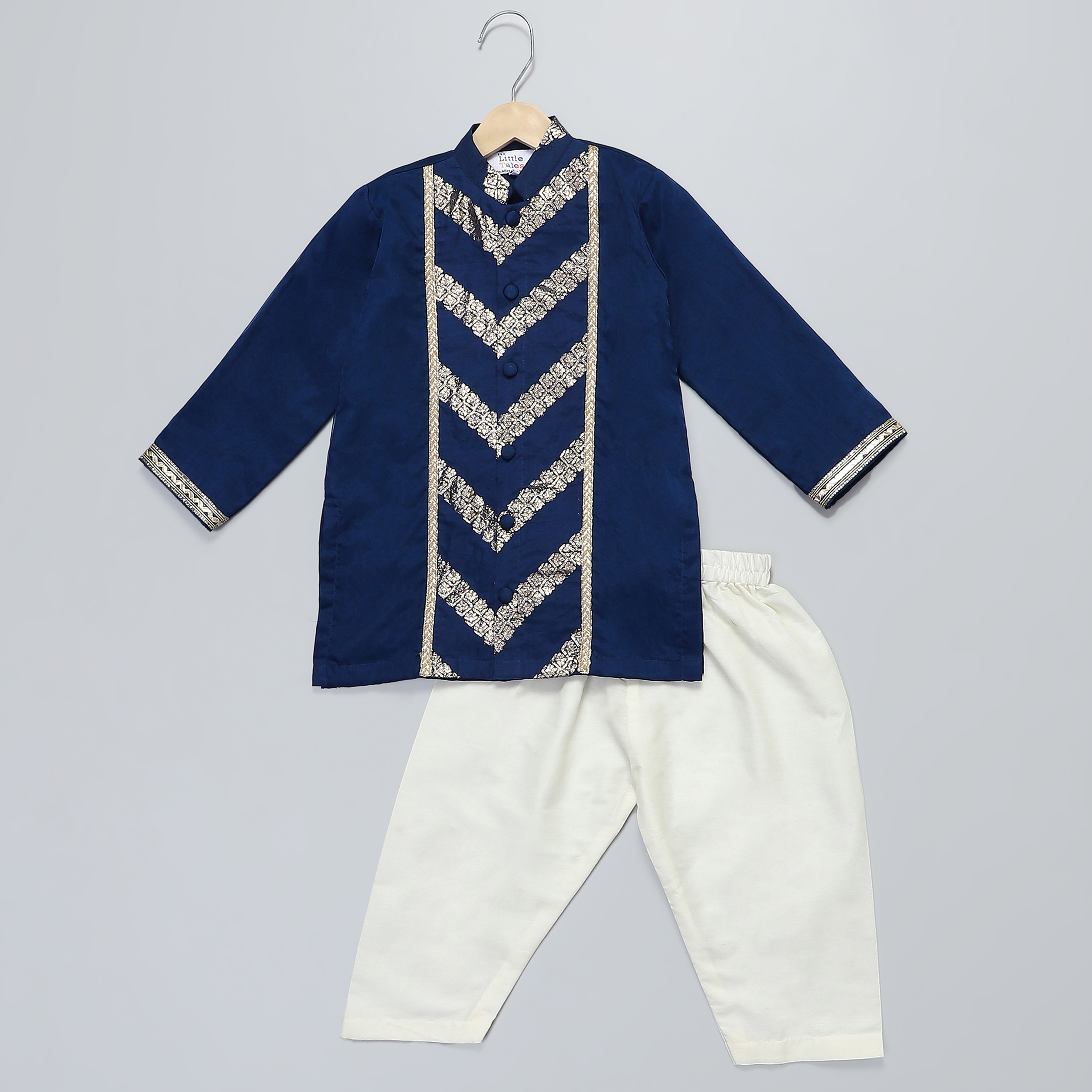 Blue organza diagonal chanderi kurta Pyjama set-https://i-media.vyaparify.com/vcards/products/47016/1.jpg Image