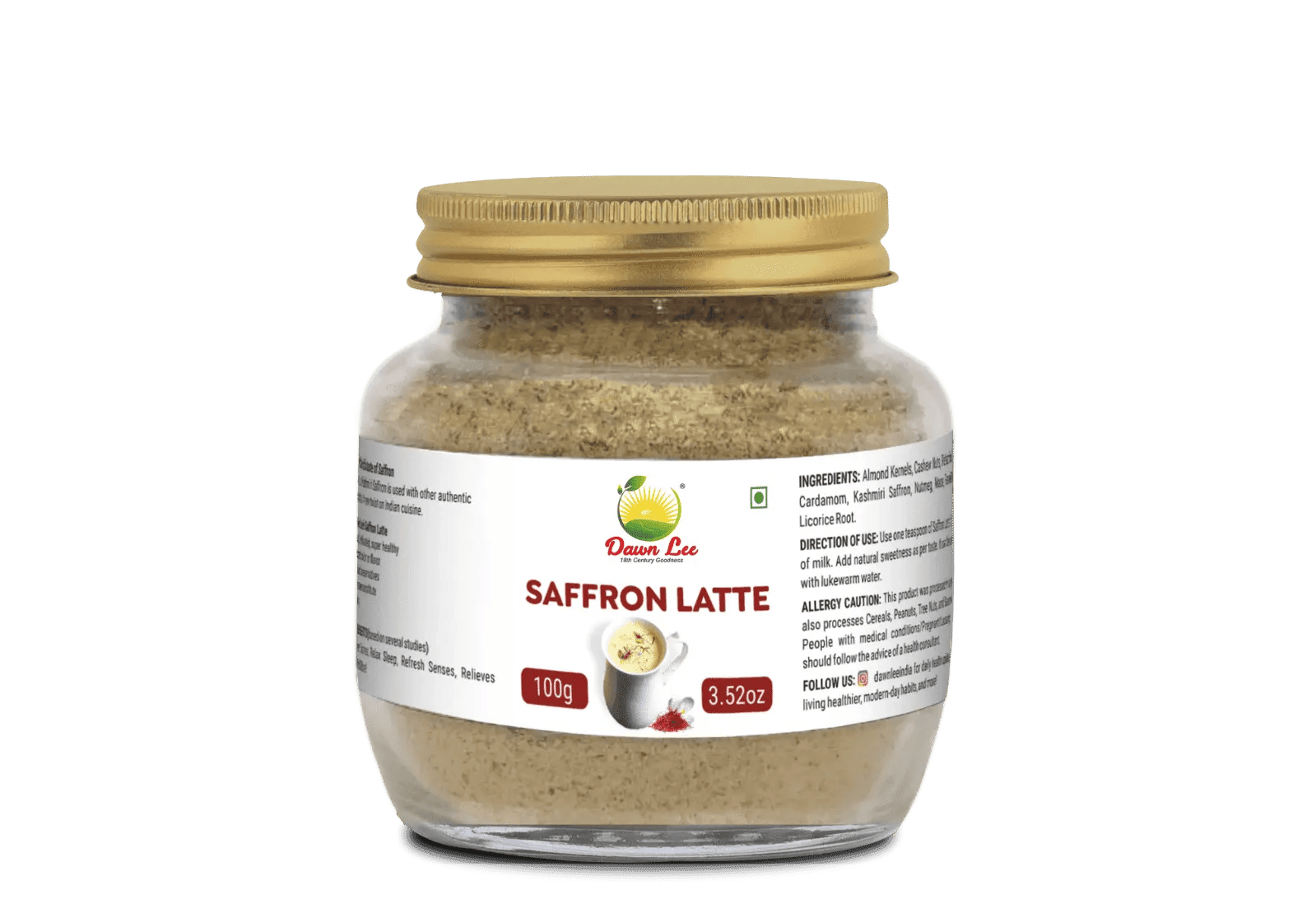Saffron Latte 100 gm Dawn Lee Kanadiya, Madhya Pradesh 452016, India