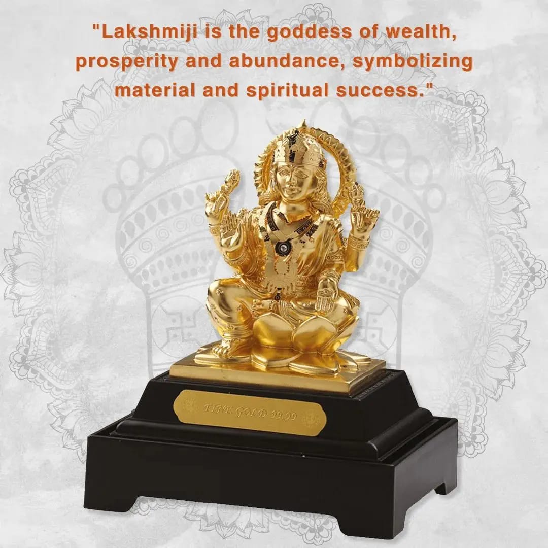 24 kt gold foil window of Laxmij idol-https://i-media.vyaparify.com/vcards/products/5077/dlxry-gallery-2.jpg Image