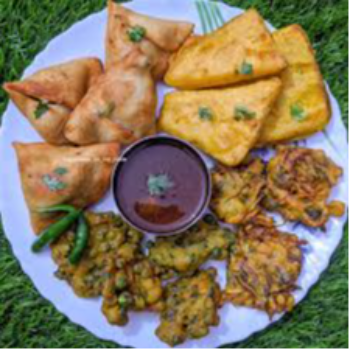 Indian Snacks Sai Sweets And Ever Fresh RW8G+V8V, A.B. Road Manglia Indore, Madhya Pradesh 452001, India