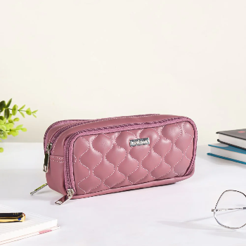 Pencil Pouch - Burgundy Rosa-https://i-media.vyaparify.com/vcards/products/55874/product_1722062401.png Image