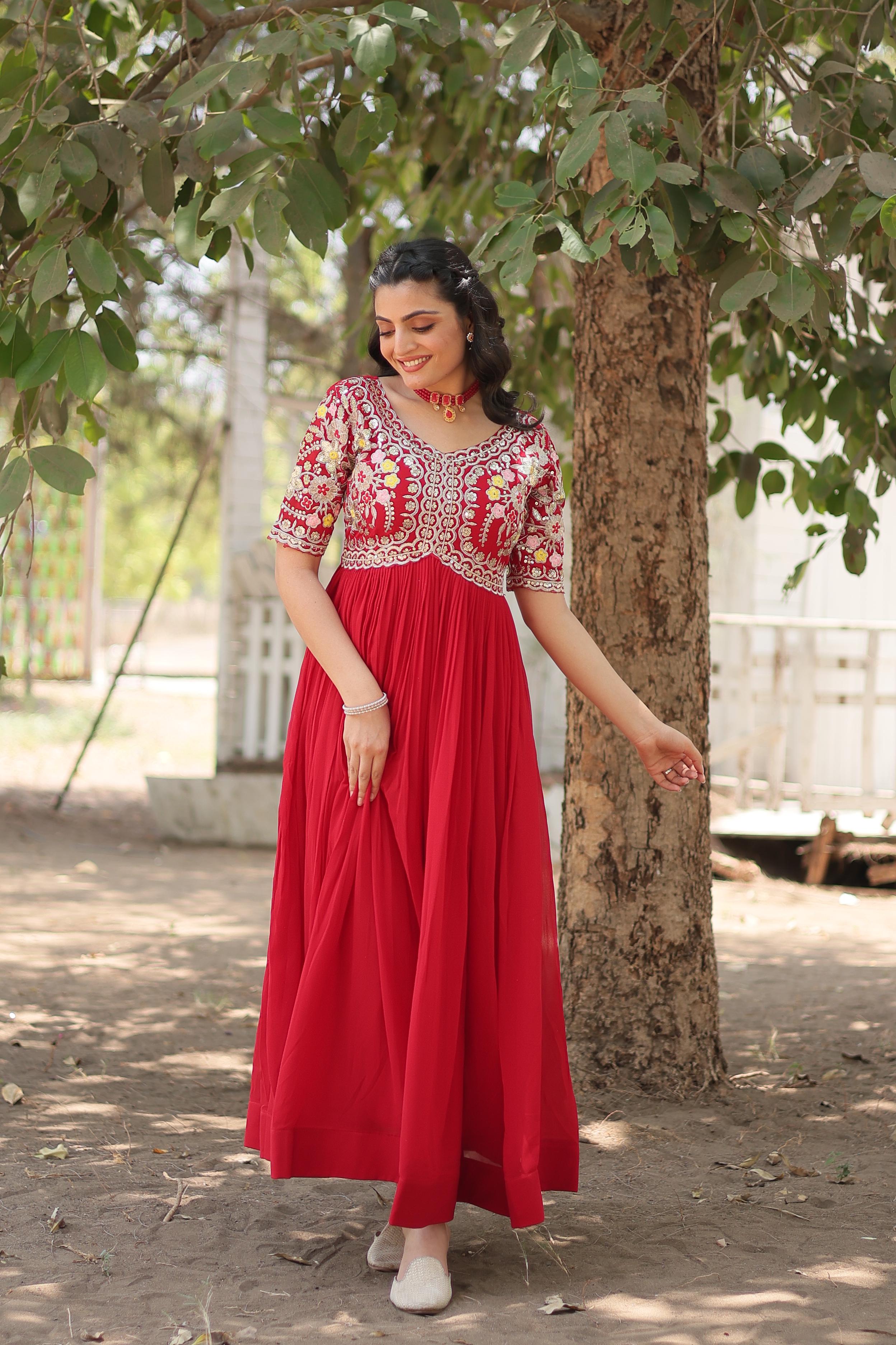 SPECTACULAR RED THREAD EMBROIDERED GEORGETTE RECEPTION WEAR GOWN-https://i-media.vyaparify.com/vcards/products/56192/WhatsApp-Image-2024-07-25-at-2.47.05-PM-(2).jpeg Image