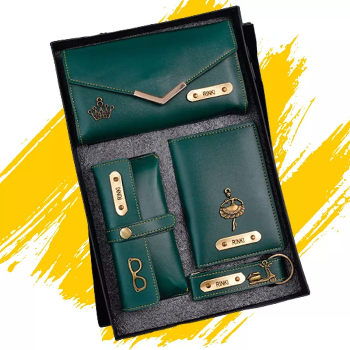 Gifts for Women | Customized Ladies 4 in 1 Combo Set (Dark Green)-https://i-media.vyaparify.com/vcards/products/61440/product_1724986407.png Image