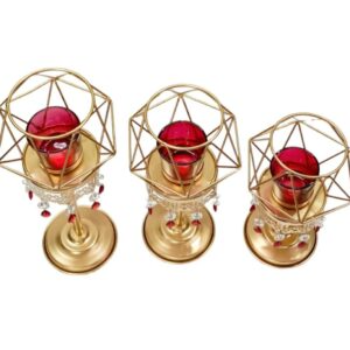 Diamond Tealight Stand (Set of 3) with red glass-https://i-media.vyaparify.com/vcards/products/62377/product_1725522932.png Image