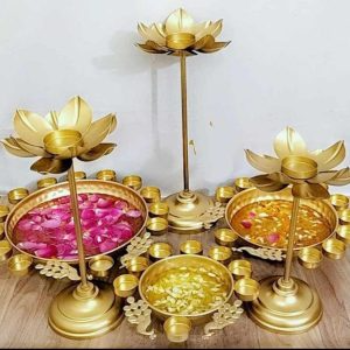 Embossed Candle Stand with Peacock Urli-https://i-media.vyaparify.com/vcards/products/62646/product_1725537095.png Image