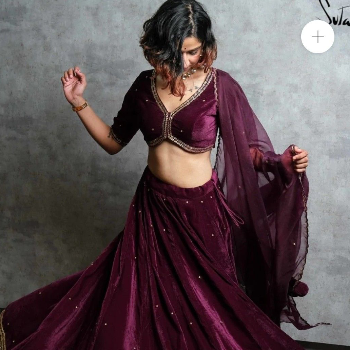Velvet Lehenga | Trendy Threads | MG Road, Ganesh Peth Laxmi Road Dulya Maruti Chowk Pune 411002