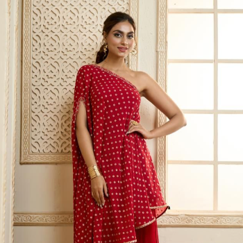 One Shoulder Kaftan With Skirt | Trendy Threads | MG Road, Ganesh Peth Laxmi Road Dulya Maruti Chowk Pune 411002