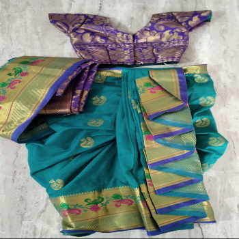 SHAHI MASTANI NAUVARI SAREE WITH BLOUSE - FOR BABY GIRL-https://i-media.vyaparify.com/vcards/products/63812/product_1726378540.png Image