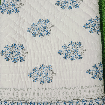 Handblock Print Jaipuri Quilt – Printed Cotton Fabric, Double Bed Size 90×108-https://i-media.vyaparify.com/vcards/products/67090/product_1727325603.png Image