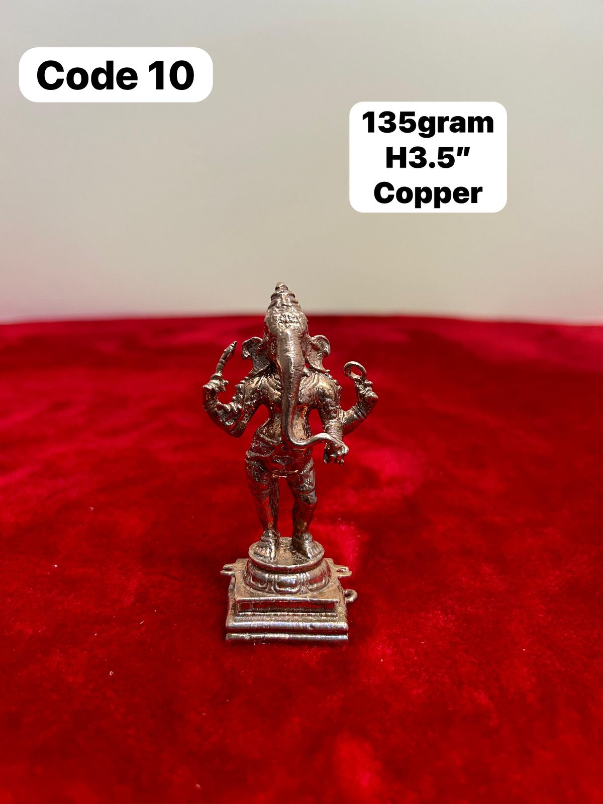 Copper idol of standing ganesha-https://i-media.vyaparify.com/vcards/products/67233/5df589e0-6f76-429a-9aa5-595e524e23b7.jpg Image