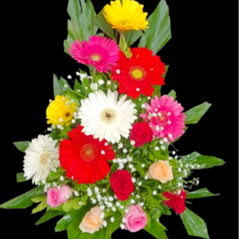A basket arrangement of roses and gerberas-https://i-media.vyaparify.com/vcards/products/69513/product_1727597717.png Image