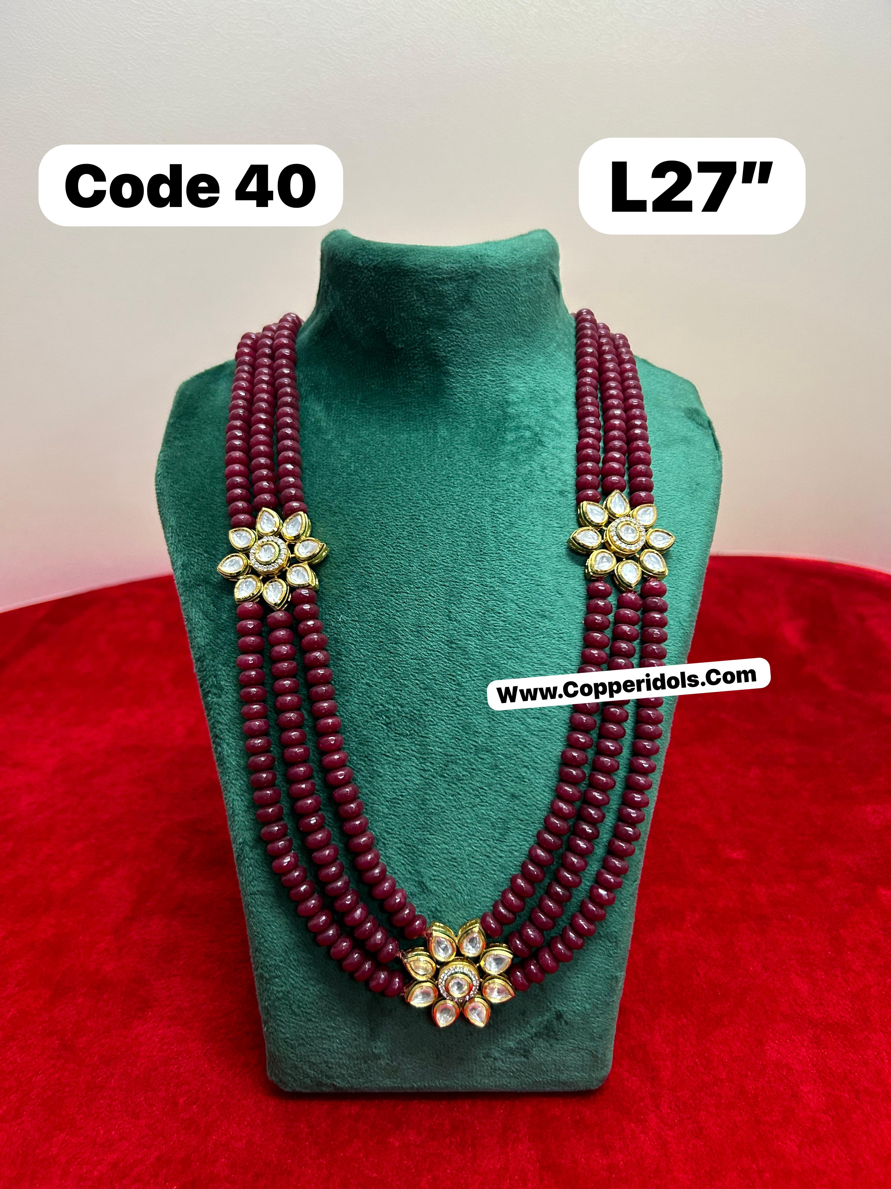 panchaloha made gold polished  semi precious red stones embossed with pearl mala-https://i-media.vyaparify.com/vcards/products/69763/59d237ec-6f87-4932-90f8-377b42e66113.jpg Image
