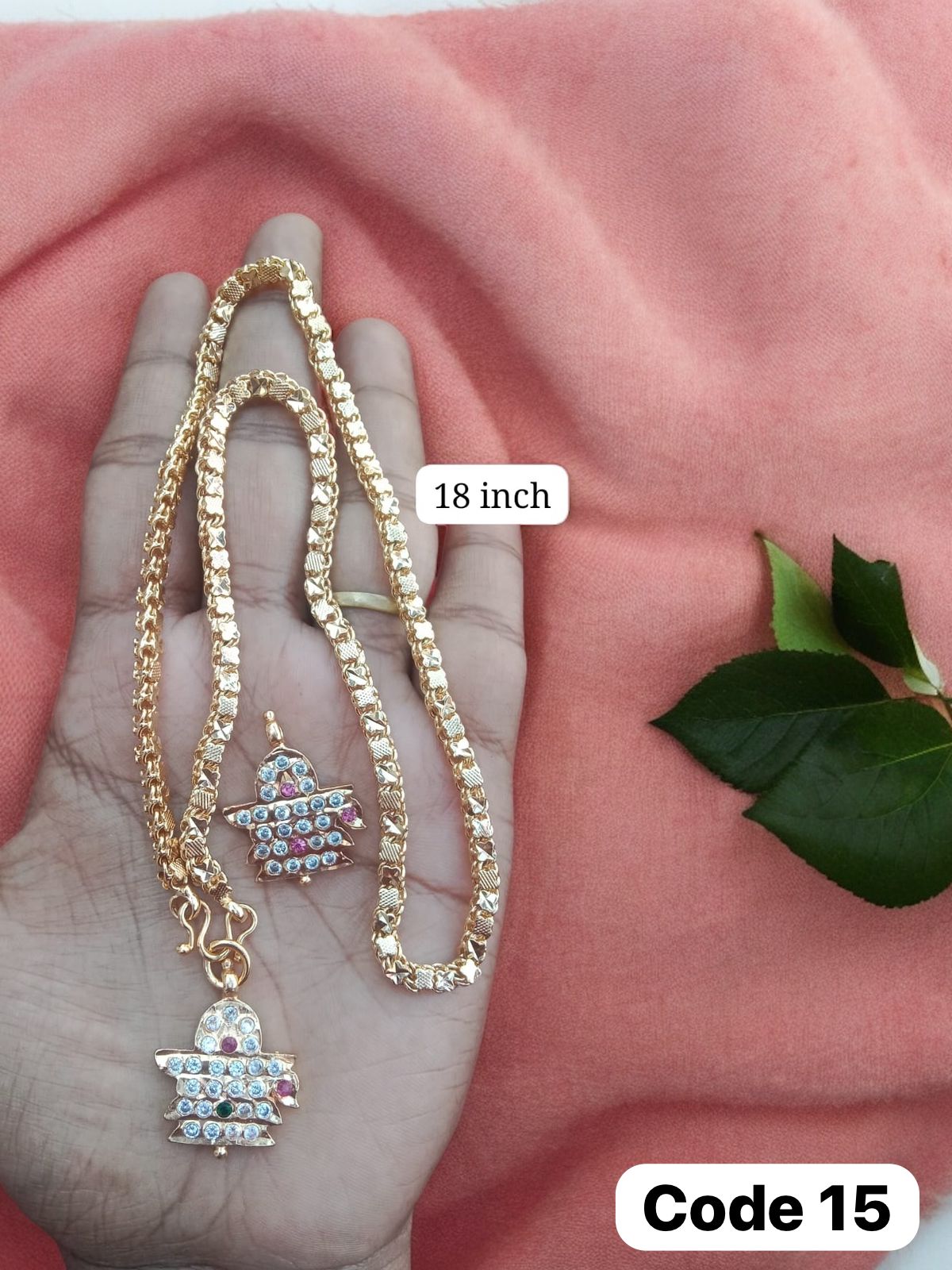 Gold plated panchaloha necklace with shivalinga-https://i-media.vyaparify.com/vcards/products/69913/1e5a10da-6478-43a4-aa42-ebfc9e3e9980.jpg Image