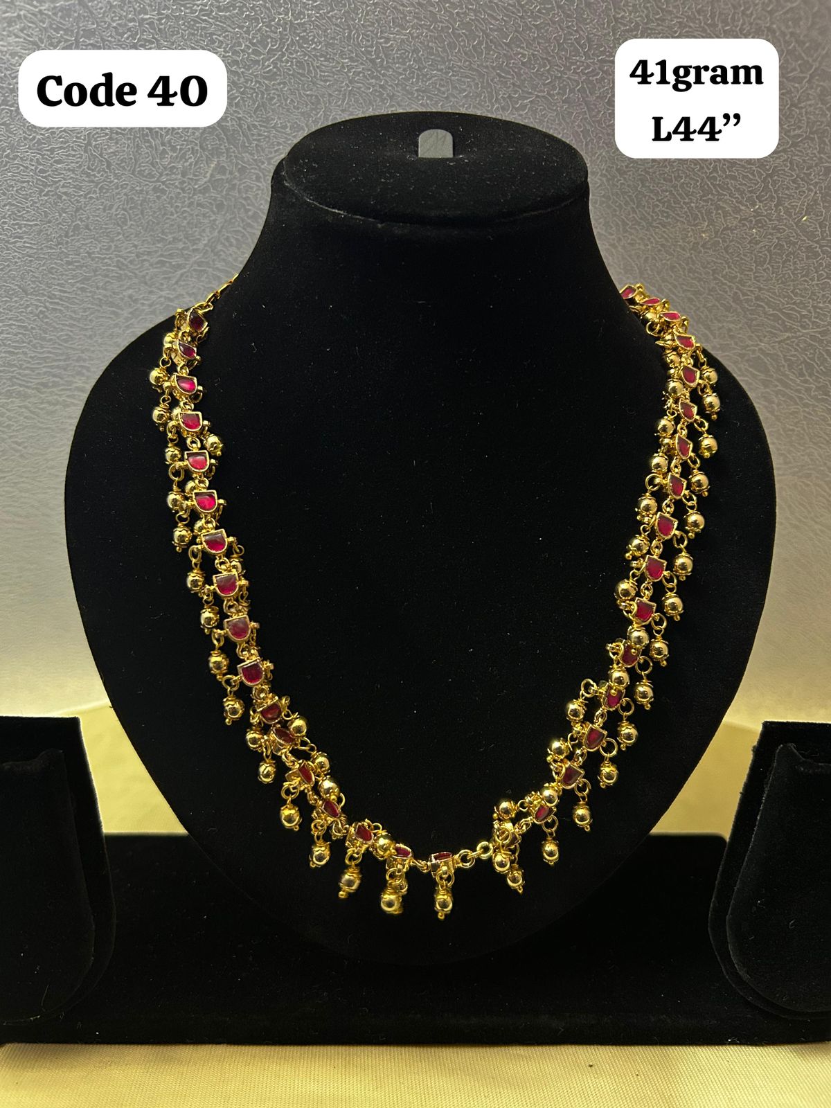 Panchaloha made gold polished beads and pink stone mala-https://i-media.vyaparify.com/vcards/products/70084/fa5ab11a-af69-400b-88d5-44393085565a.jpg Image