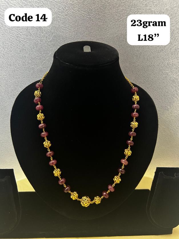 Panchaloha made gold polished gundu with red beads-https://i-media.vyaparify.com/vcards/products/70272/32ed9aee-0910-44c9-98af-3f7b8c90fb12.jpg Image