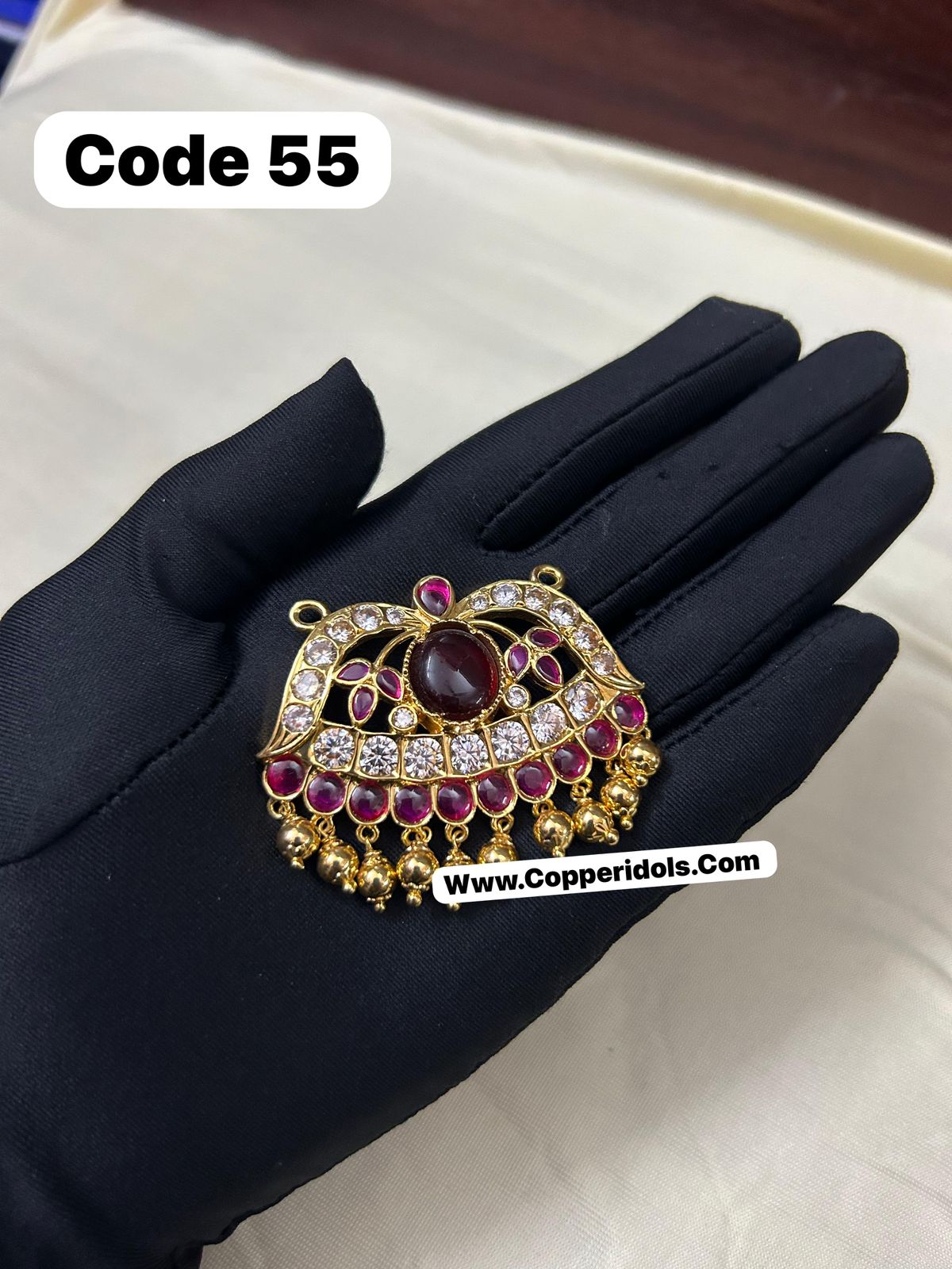 Panchaloha made gold polished gem studded kamala pendant-https://i-media.vyaparify.com/vcards/products/70313/07b5fc52-edca-446c-b602-7413ab2ffd43.jpg Image