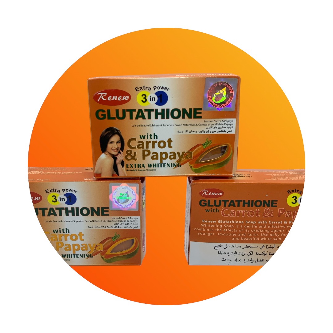 Glutathione (carrot & papaya) soap-https://i-media.vyaparify.com/vcards/products/73923/IMG_2172.JPG Image