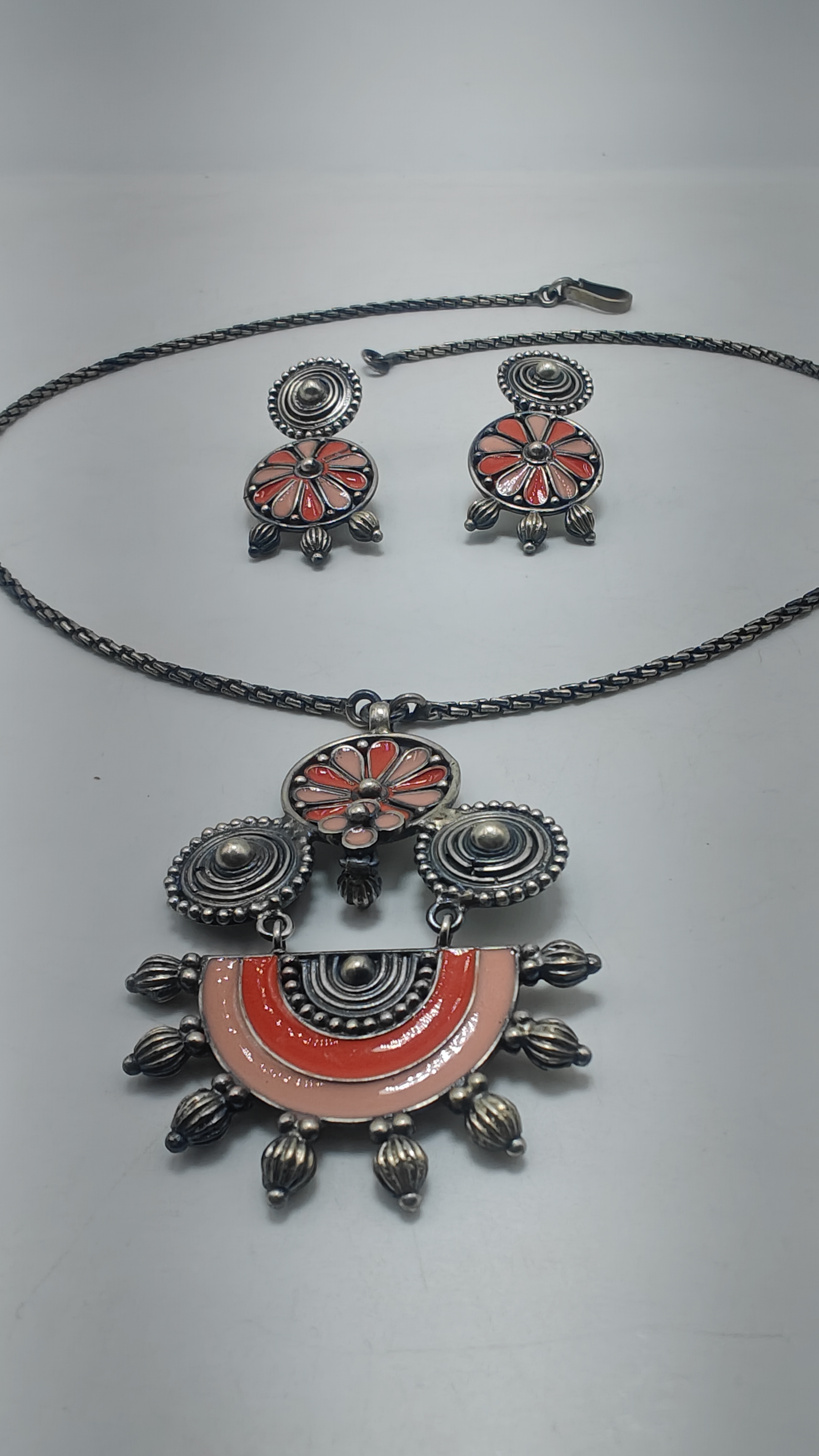 Pink Ethnic Necklace SILVER BY SWARNKAR Jagatpura, Jaipur