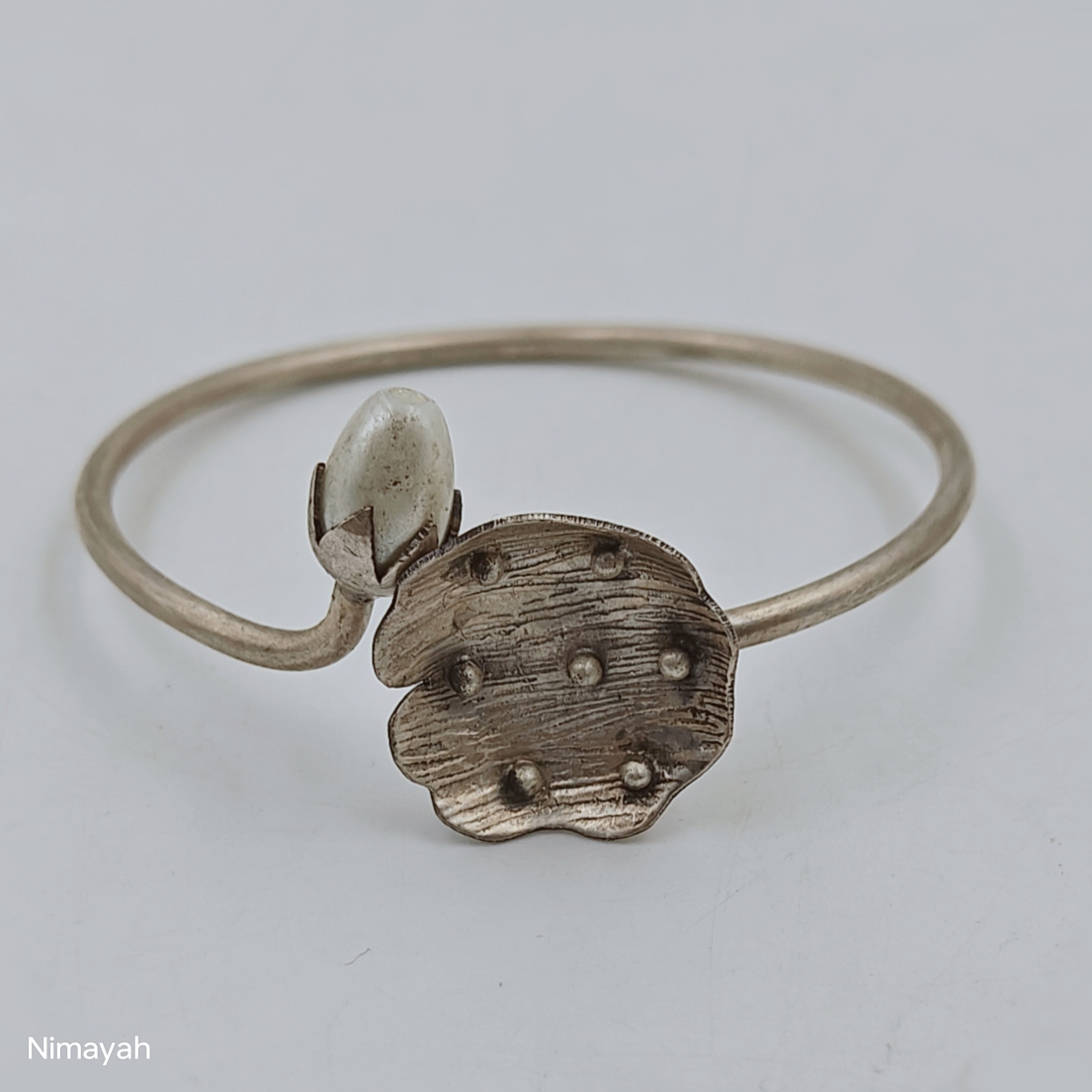 White Bud Bracelet Adjustable SILVER BY SWARNKAR Jagatpura, Jaipur