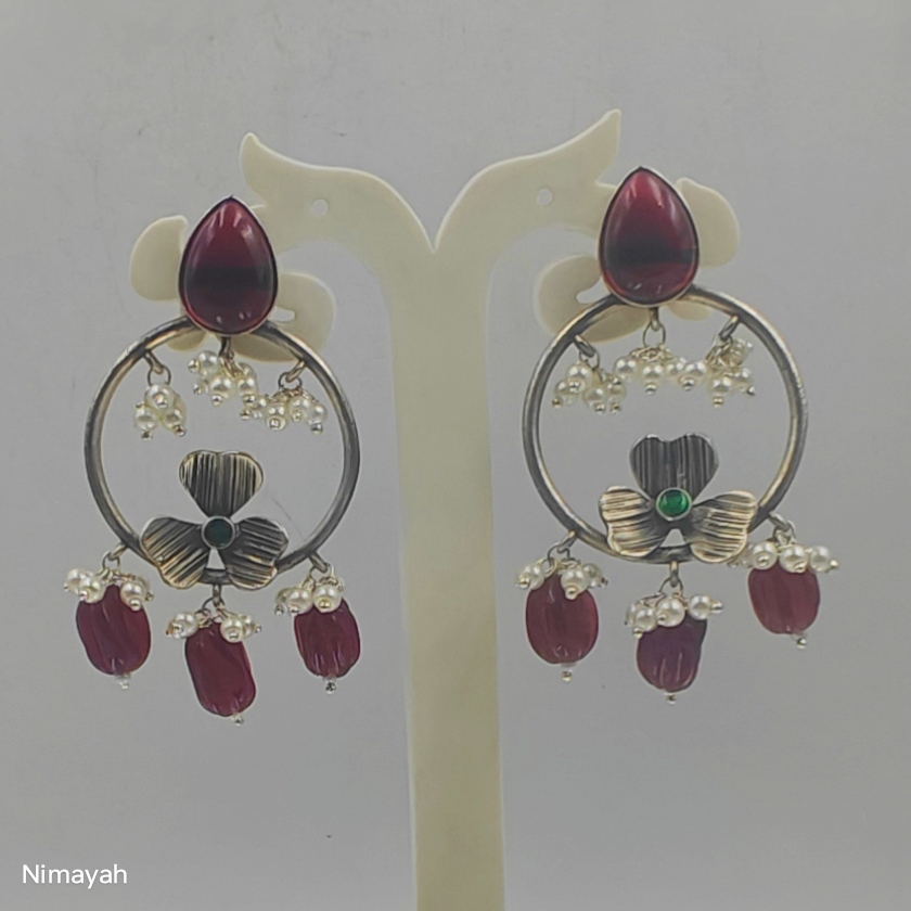 Red Floral Hoops-https://i-media.vyaparify.com/vcards/products/75604/1000157773.jpg Image
