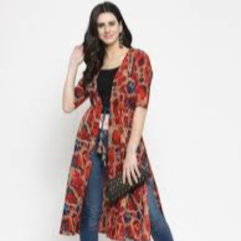 Printed Shrug Vaishali Fashion 