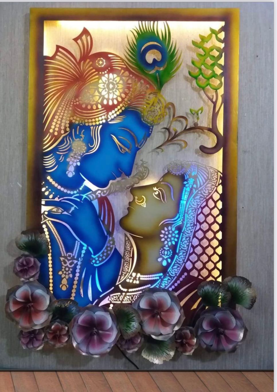 Metal Radha Krishna Light Frame Soumya Enterprises Shop No.3 Radhika Premier, 5 Radhika Palace Colony Mahalaxmi Nagar Main Road