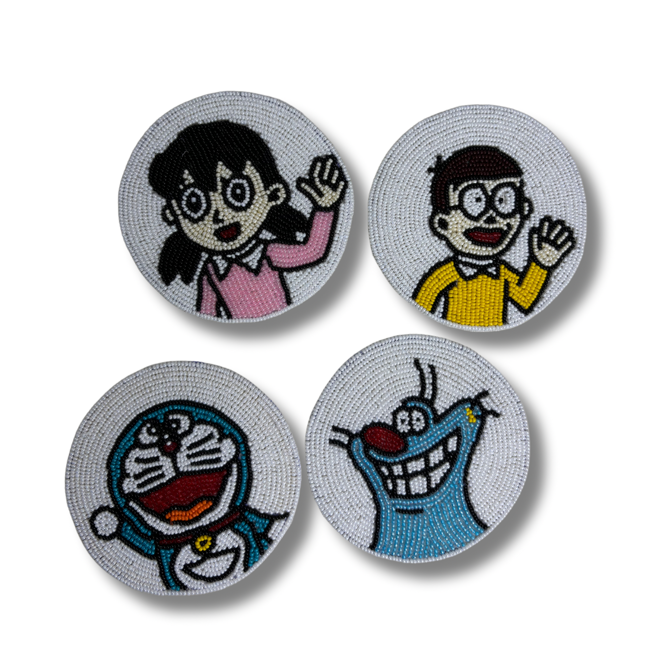 Beaded Cartoon Character Coasters-https://i-media.vyaparify.com/vcards/products/94567/Untitled-design.png Image