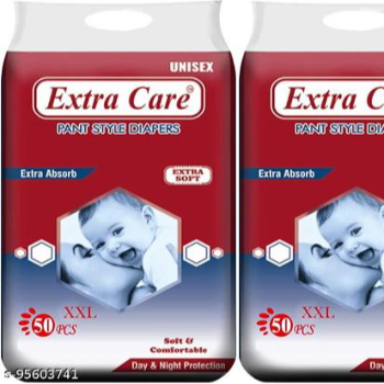 EXTRA CARE BABY DAIPER XXL/XXL PANT STYLE 50PCS-https://i-media.vyaparify.com/vcards/products/95307/product_1733315457.png Image