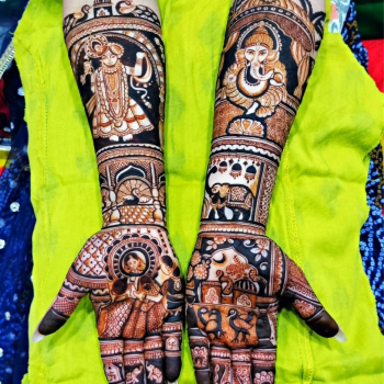Bride Mehandi 3D Design | R K Mehndi Art | 4/109  Bada Bazaar, Kiran Path, Mansarovar, Jaipur. 302020