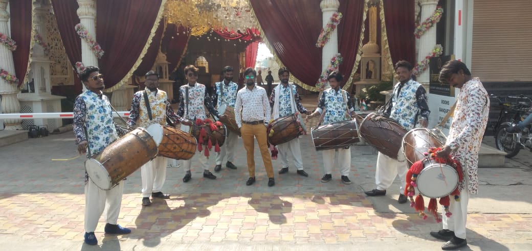 Dhol for weddings, cultural events, festivals, and private gatherings. | Ganesh Punjabi Dhol | Gopur Square Indore