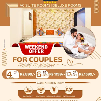 Weekend Offers for Couple | AGY HOTELS | SR NO. 56/1A/6B, LANE NUMBER 1, Nagar Rd, Near EON IT PARK ZONE, Opp. Mahalaxmi Lawns, Aple Ghar Society, Kharadi,