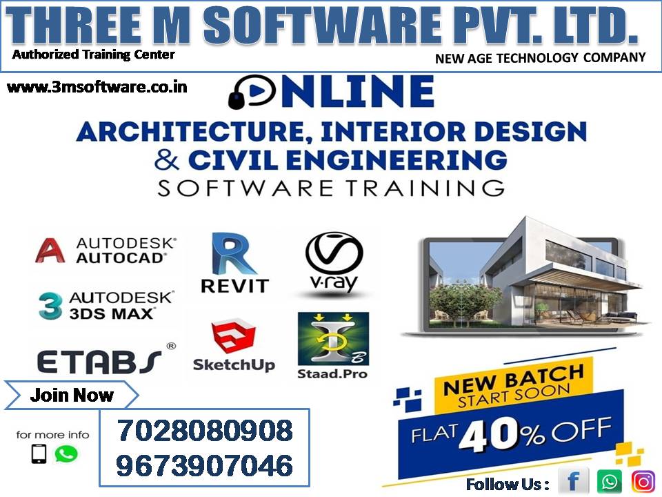 Master Civil Engineering Software | THREE M SOFTWARE PVT LTD | A- Block , 2nd Floor LM Complex Building , Above SBI BANK, Tower Chopati Freeganj Ujjain M.P.
