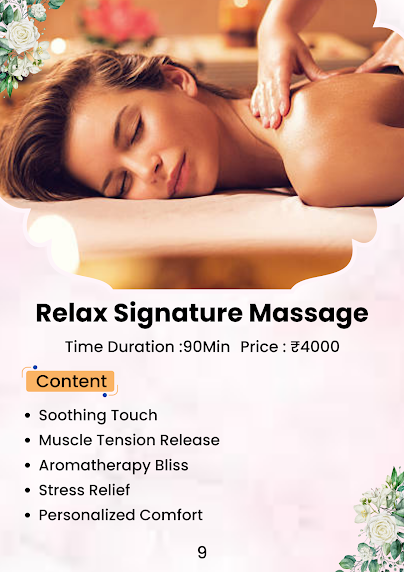 Relax Signature Massage | The White Rose Spa & Family Salon | 16,17, Sapphire Twins, Nr. Mia By Tanishq, Opposite Malhar Mega Mall, Opposite C-21 Mall, Scheme No 54, Indore, Madhya Pradesh 452001, India