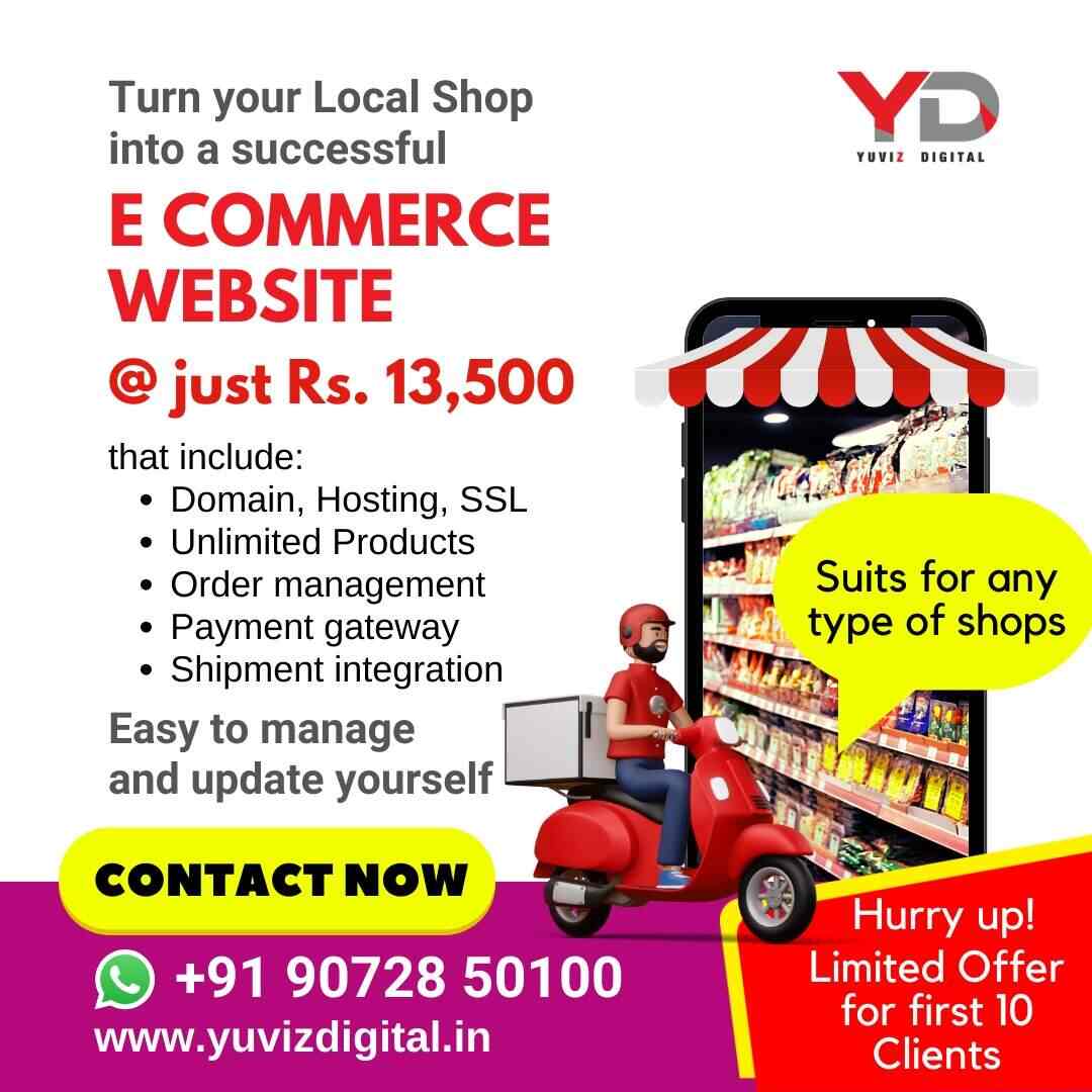 E-Commerce Website | Yuviz Digital | Sofia Complex, Near KSRTC Bus Terminal, Pothencode, Trivandrum, Kerala 695584, India