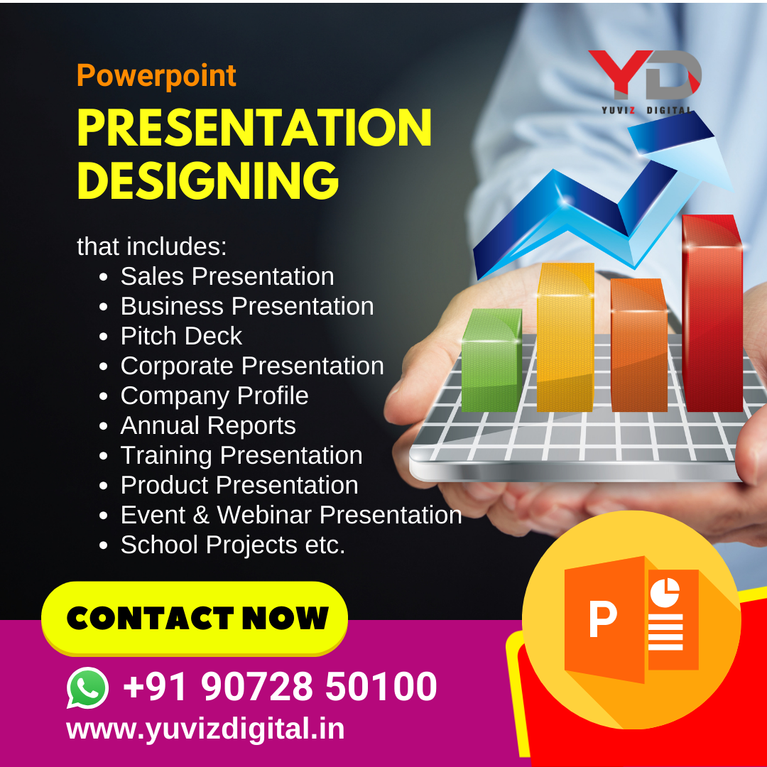 Business Presentation / PPT Designing / Pitch Deck | Yuviz Digital | Sofia Complex, Near KSRTC Bus Terminal, Pothencode, Trivandrum, Kerala 695584, India