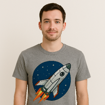 Grey colour Round Neck T-shirt S,M,L,Xl,XXL Photo Printin ONLINE RESELLING Ghanasyama Ratha House, OMP Road, Indira Nagar 4th Lane,