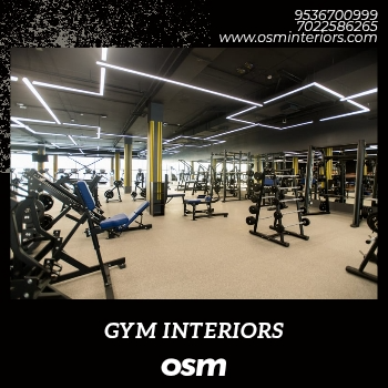 Custom Gym Interior Design – Fitness Space Solutions for Hyderabad | OSM INTERIORS AND ARCHITECTURE | 1st Floor, M No. 733, Atisha Residency, Green Hills Rd, KPHB Phase 15, Kukatpally, Hyderabad, Telangana 500072, India