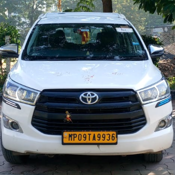 Innova Crysta on Rent in Indore – Best Car Rental Near Railway Station | Shree Vijaylaxmi Travels | 6-A, Kalyan Vishranti Grah, Near Yashwant Plaza, Opposite Railway Station Indore