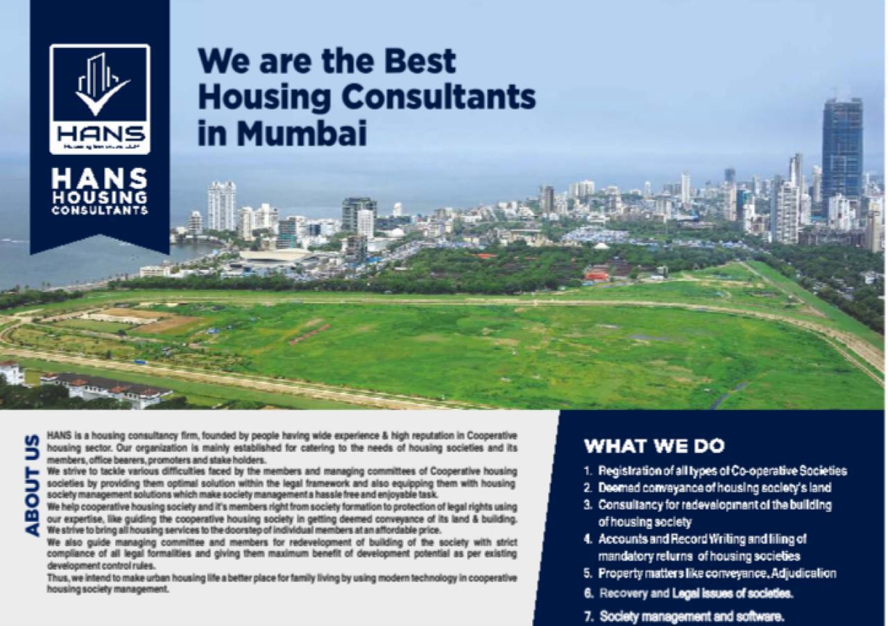 Project Management Consultants HANS Housing Services C-304, Ramdev Commercial Complex, Dr Dalvi Road, Kandivali West, Mumabi-400051