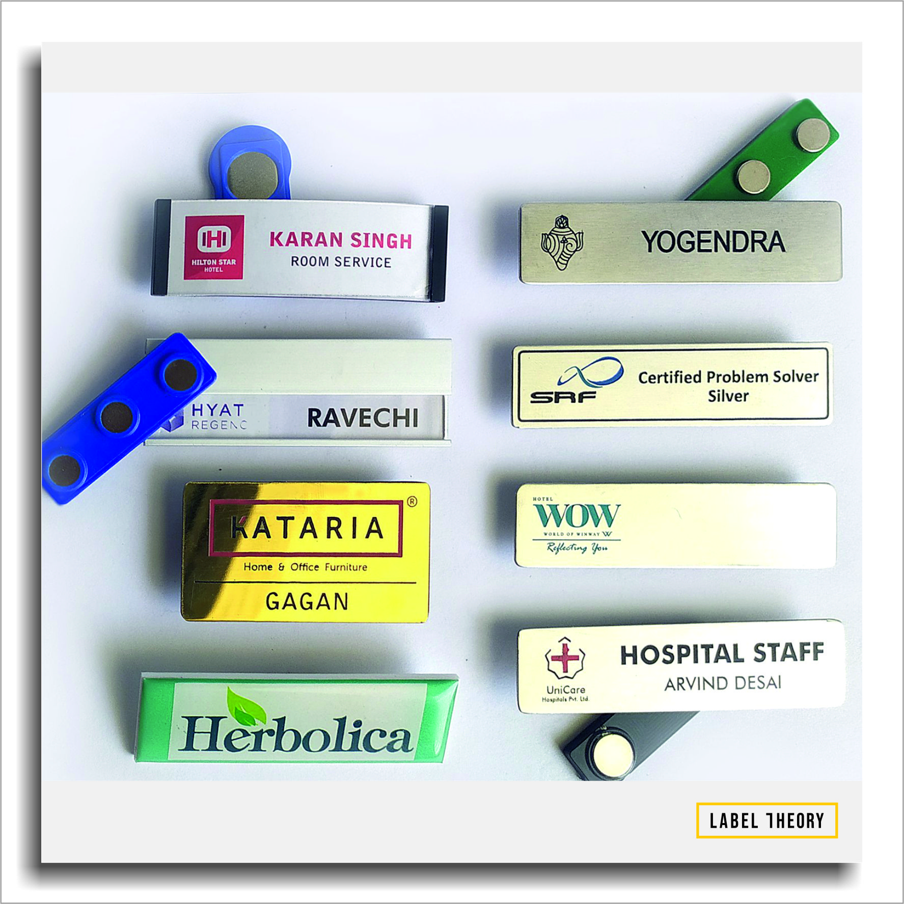 BADGES | Labels & Name Plates | 15, Nirmal Nagar, Piplyahana, Main Road, Near Ravi Papad, Indore - 452001 (M.P.)